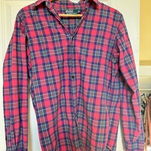 Ralph Lauren Red and Blue Plaid Shirt
